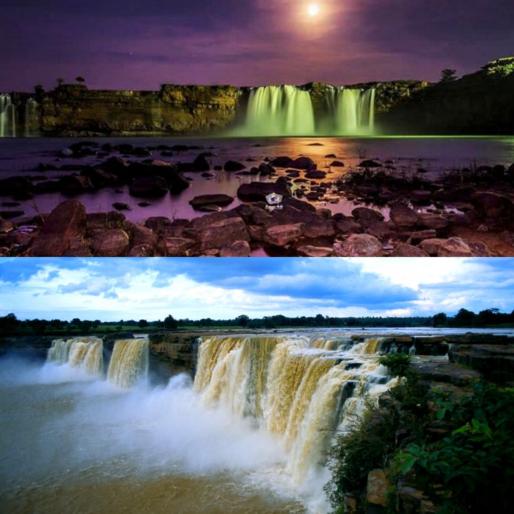 Chitrakote Falls, Chhattisgarh and Niagara Falls .