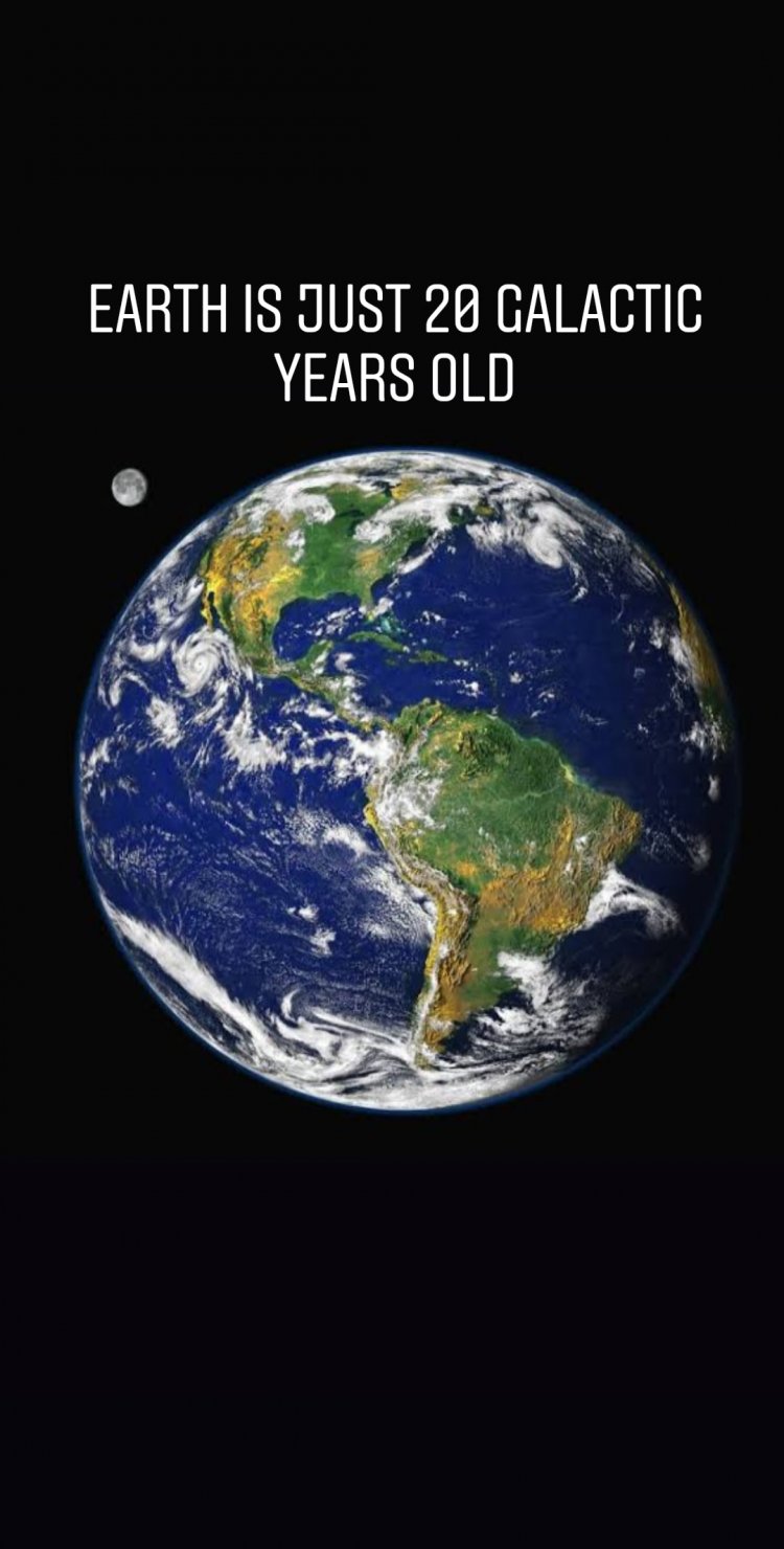 How old is Earth in galactic-years?