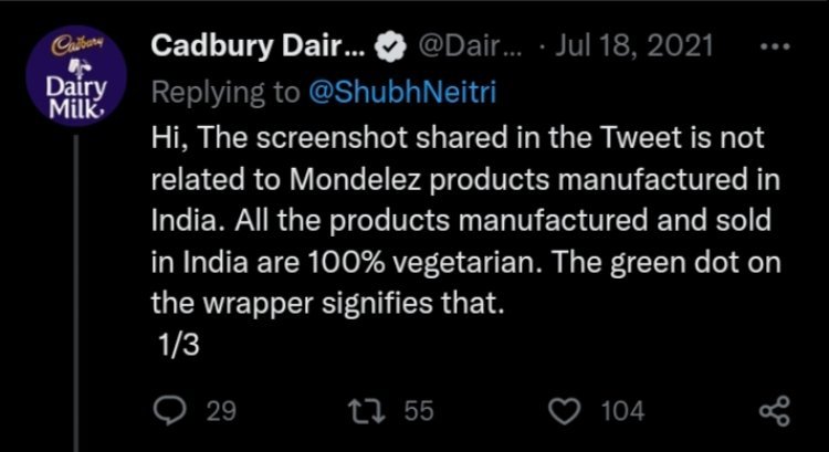 Twitter users say the advertisement has a connection to PM Modi, making the hashtag "Boycott Cadbury" popular.