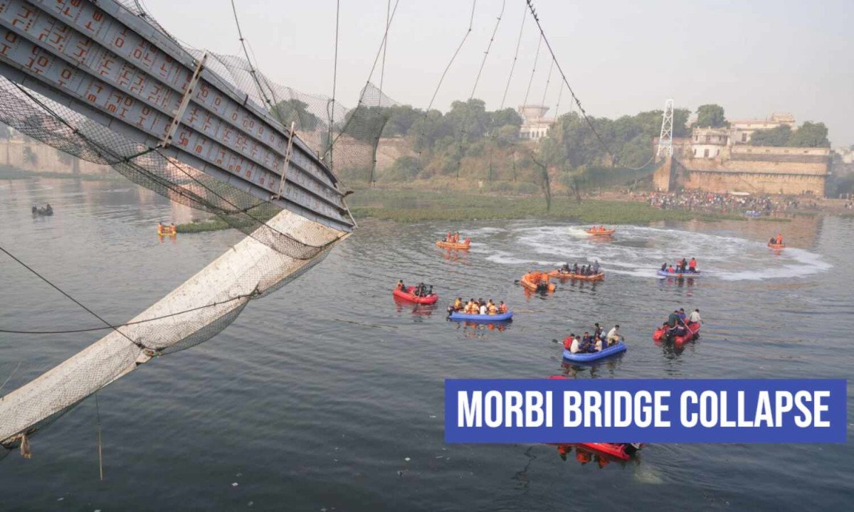 Oreva group manager refers to the collapse of the Morbi Bridge as an "Act of God" in court, In accordance with an advocate.