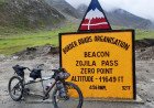 First pair riding Tandem cycle on Nathula