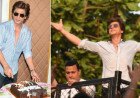 Before his birthday, Shah Rukh Khan's admirers assemble outside Mannat with banners and presents | Photos