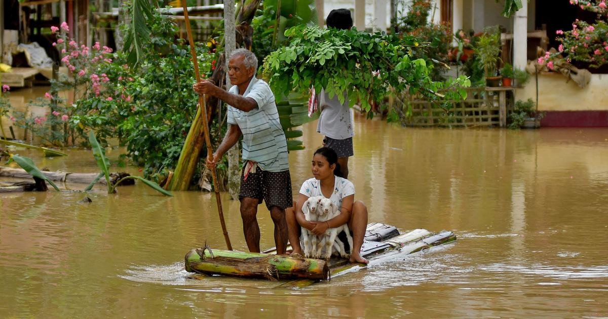 Why is Assam flooded most of the time?