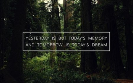 Yesterday Is But A Memory!